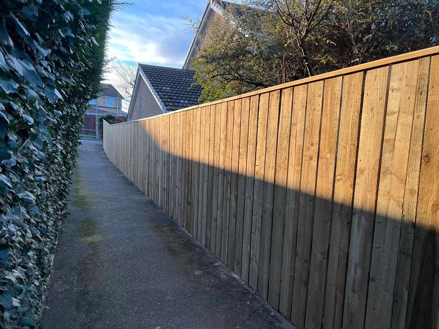 Double-Board Fence Installation in Prudhoe, photo 2 of 6