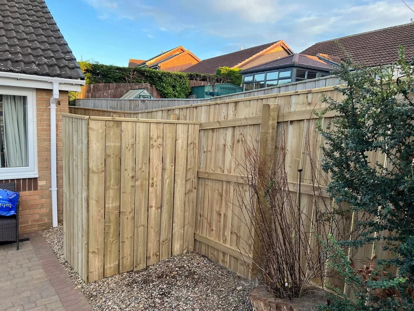 Double-Board Fence Installation in Prudhoe, photo 5 of 6