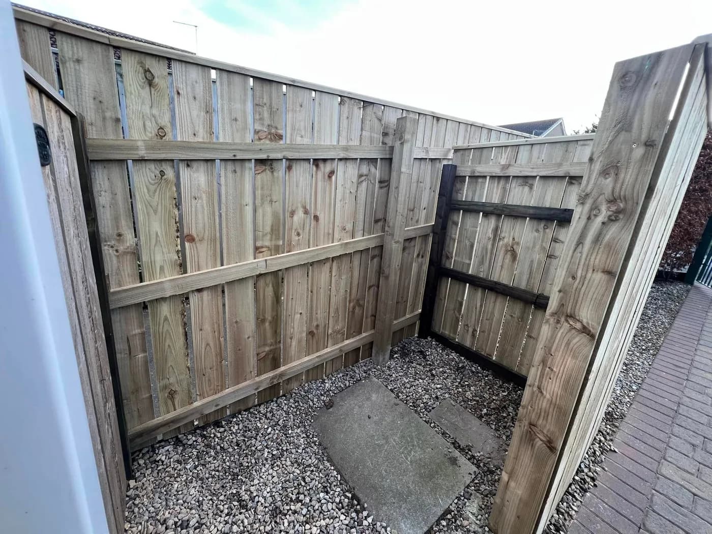 Double-Board Fence Installation in Prudhoe, photo 6 of 6
